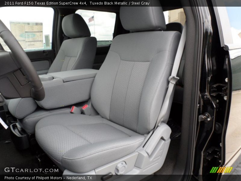 Tuxedo Black Metallic / Steel Gray 2011 Ford F150 Texas Edition SuperCrew 4x4