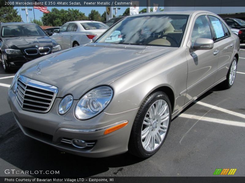 Pewter Metallic / Cashmere 2008 Mercedes-Benz E 350 4Matic Sedan