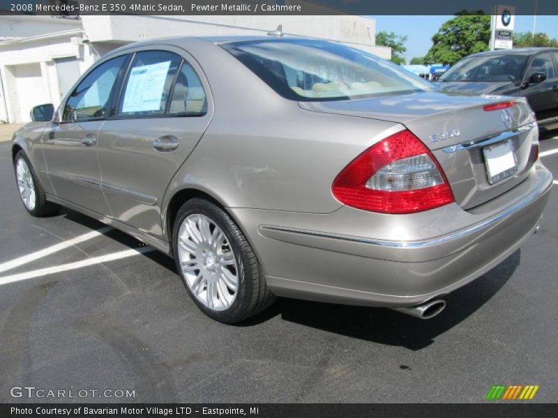 Pewter Metallic / Cashmere 2008 Mercedes-Benz E 350 4Matic Sedan