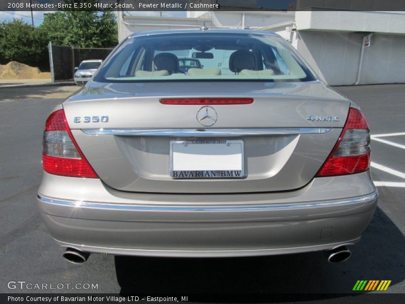 Pewter Metallic / Cashmere 2008 Mercedes-Benz E 350 4Matic Sedan