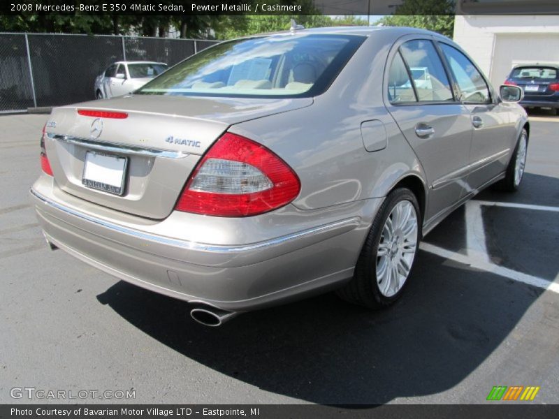 Pewter Metallic / Cashmere 2008 Mercedes-Benz E 350 4Matic Sedan