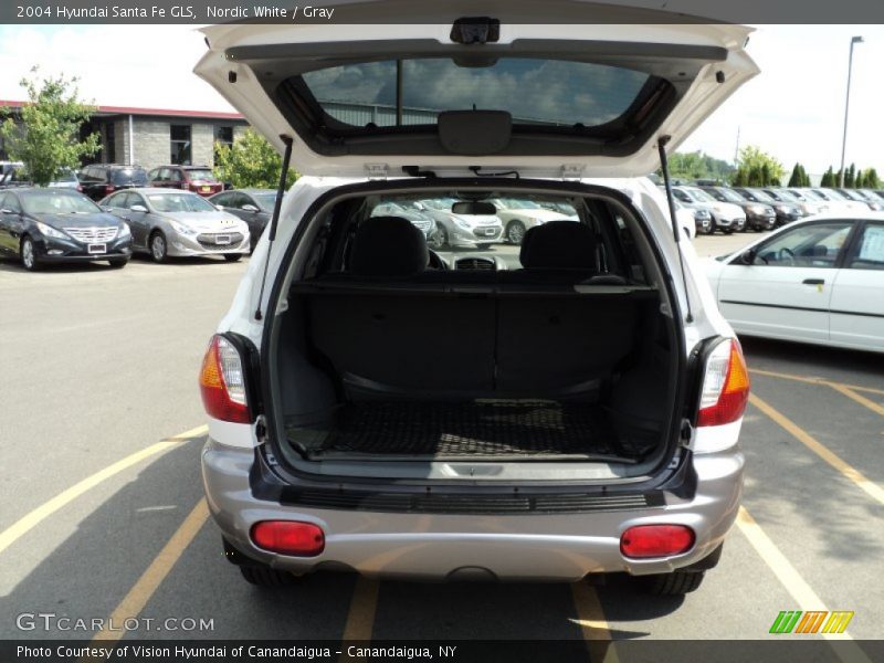 Nordic White / Gray 2004 Hyundai Santa Fe GLS