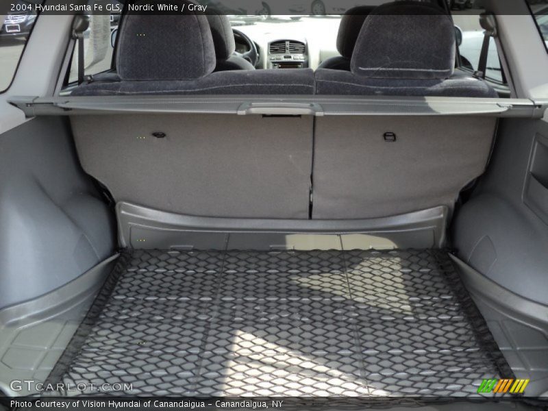 Nordic White / Gray 2004 Hyundai Santa Fe GLS