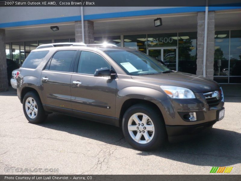 Cocoa Brown / Black 2007 Saturn Outlook XE AWD
