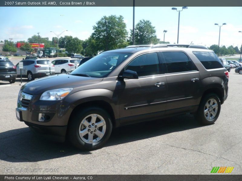 Cocoa Brown / Black 2007 Saturn Outlook XE AWD
