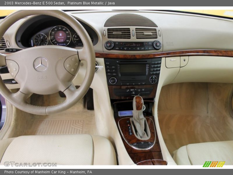 Platinum Blue Metallic / Java 2003 Mercedes-Benz E 500 Sedan