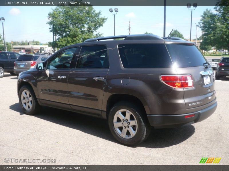 Cocoa Brown / Black 2007 Saturn Outlook XE AWD