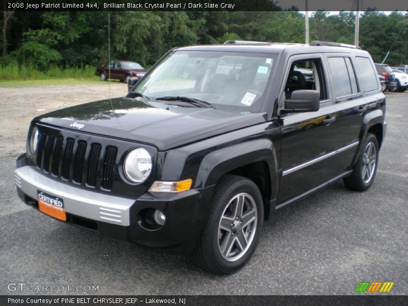 Brilliant Black Crystal Pearl / Dark Slate Gray 2008 Jeep Patriot Limited 4x4