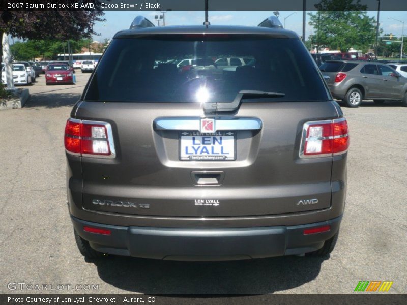 Cocoa Brown / Black 2007 Saturn Outlook XE AWD