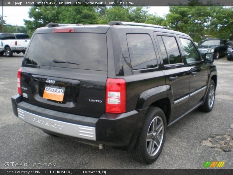 Brilliant Black Crystal Pearl / Dark Slate Gray 2008 Jeep Patriot Limited 4x4