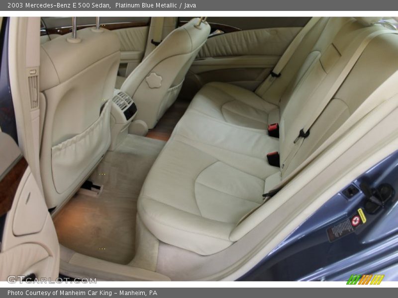 Platinum Blue Metallic / Java 2003 Mercedes-Benz E 500 Sedan