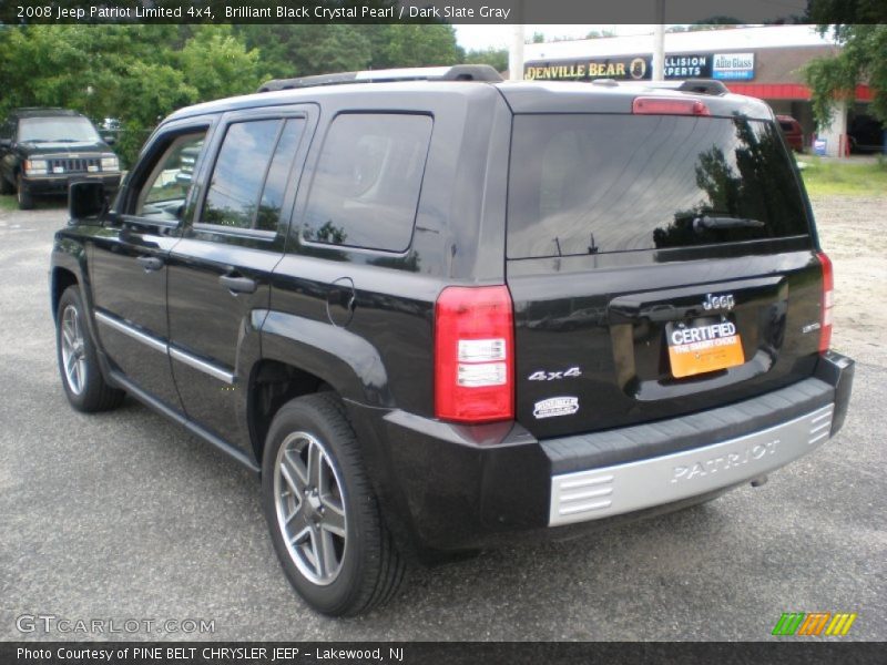 Brilliant Black Crystal Pearl / Dark Slate Gray 2008 Jeep Patriot Limited 4x4