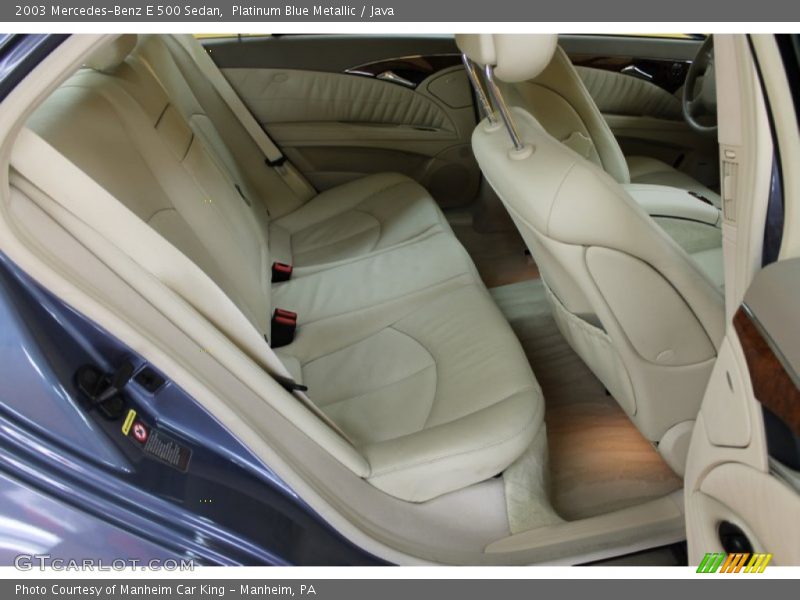 Platinum Blue Metallic / Java 2003 Mercedes-Benz E 500 Sedan