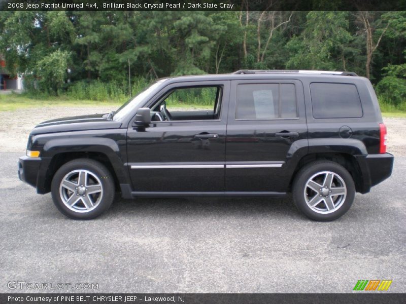 Brilliant Black Crystal Pearl / Dark Slate Gray 2008 Jeep Patriot Limited 4x4