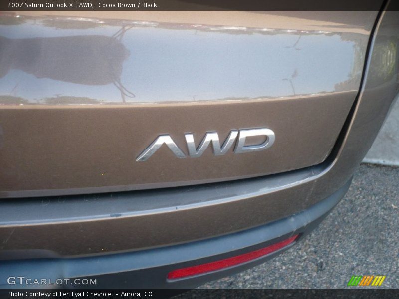 Cocoa Brown / Black 2007 Saturn Outlook XE AWD