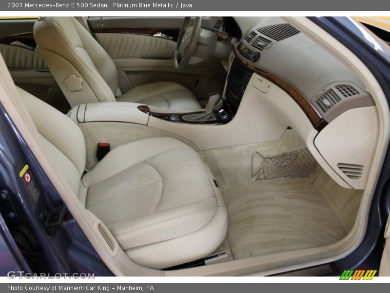 Platinum Blue Metallic / Java 2003 Mercedes-Benz E 500 Sedan