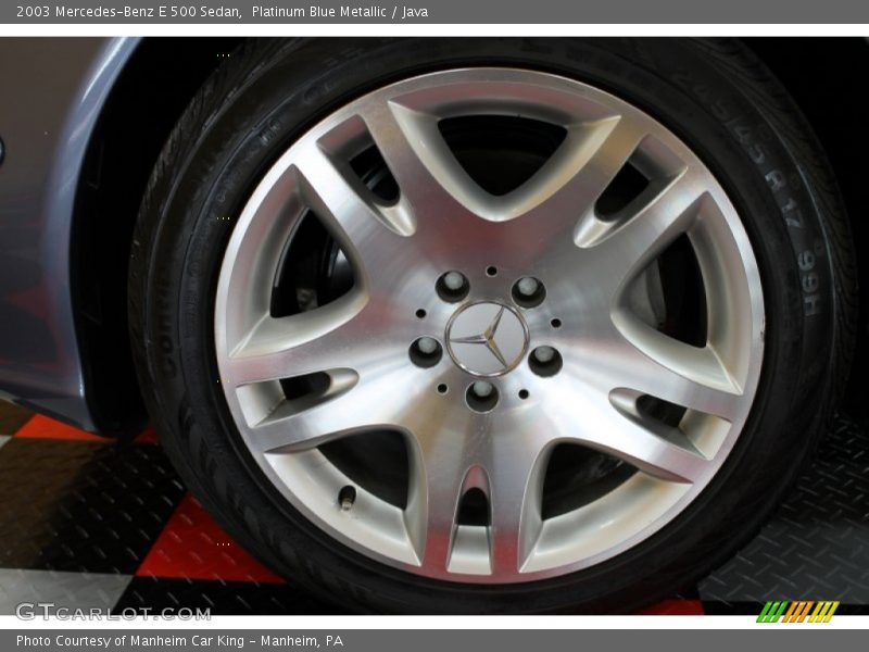 Platinum Blue Metallic / Java 2003 Mercedes-Benz E 500 Sedan