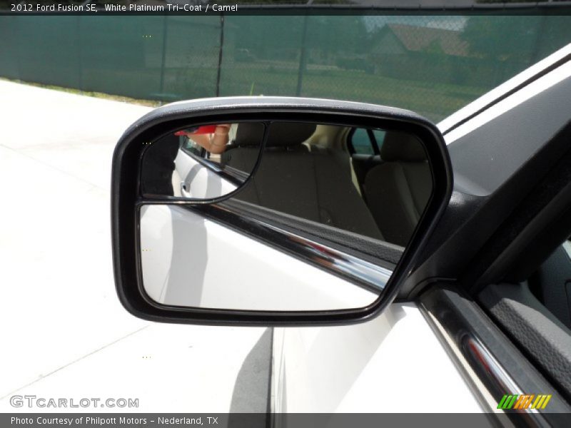 White Platinum Tri-Coat / Camel 2012 Ford Fusion SE