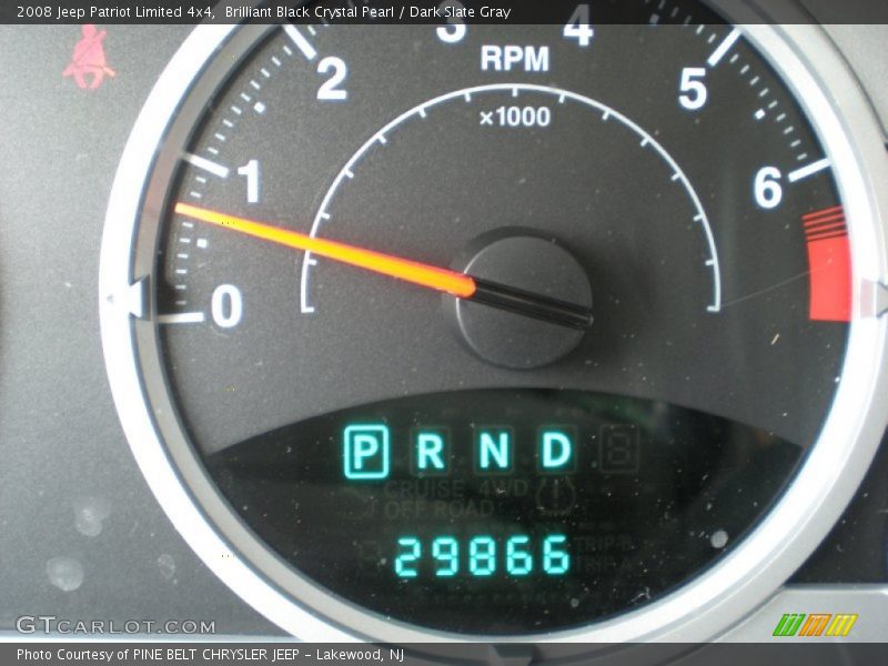 Brilliant Black Crystal Pearl / Dark Slate Gray 2008 Jeep Patriot Limited 4x4