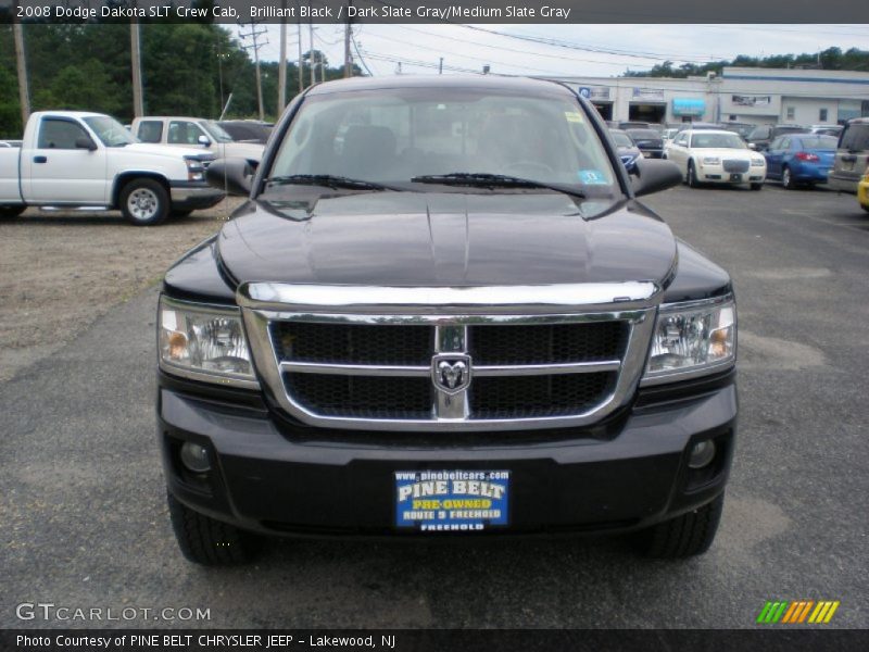 Brilliant Black / Dark Slate Gray/Medium Slate Gray 2008 Dodge Dakota SLT Crew Cab