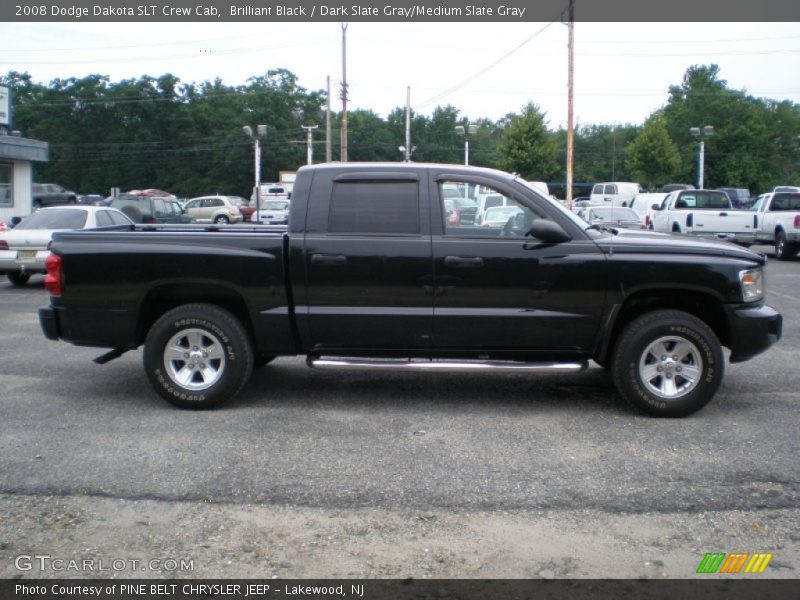 Brilliant Black / Dark Slate Gray/Medium Slate Gray 2008 Dodge Dakota SLT Crew Cab