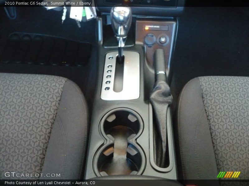 Summit White / Ebony 2010 Pontiac G6 Sedan