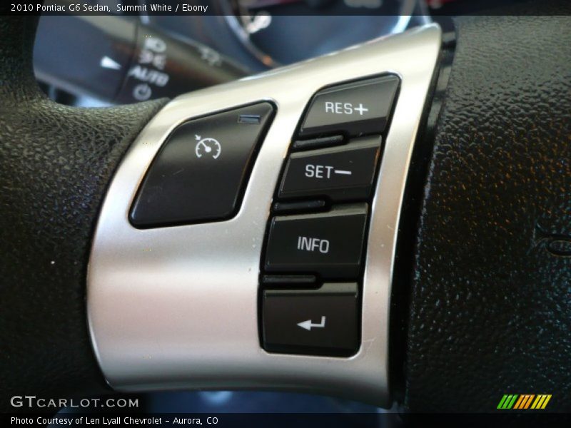 Summit White / Ebony 2010 Pontiac G6 Sedan