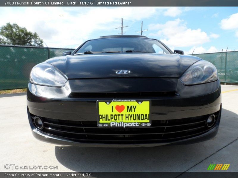 Black Pearl / GT Limited Red Leather 2008 Hyundai Tiburon GT Limited