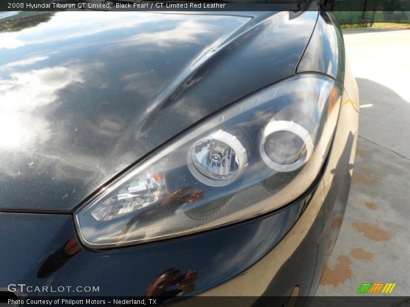 Black Pearl / GT Limited Red Leather 2008 Hyundai Tiburon GT Limited