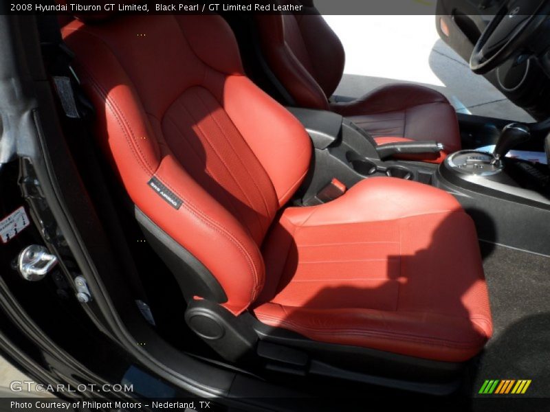 Black Pearl / GT Limited Red Leather 2008 Hyundai Tiburon GT Limited