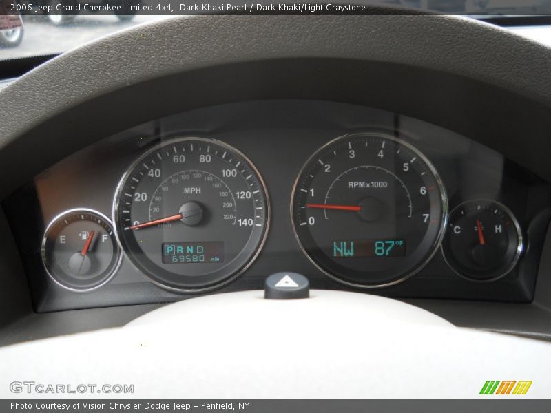 Dark Khaki Pearl / Dark Khaki/Light Graystone 2006 Jeep Grand Cherokee Limited 4x4