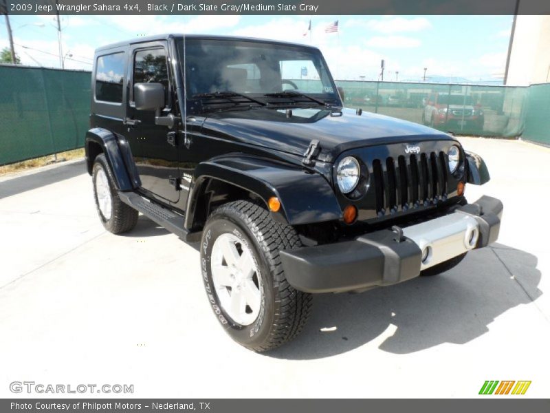 Black / Dark Slate Gray/Medium Slate Gray 2009 Jeep Wrangler Sahara 4x4