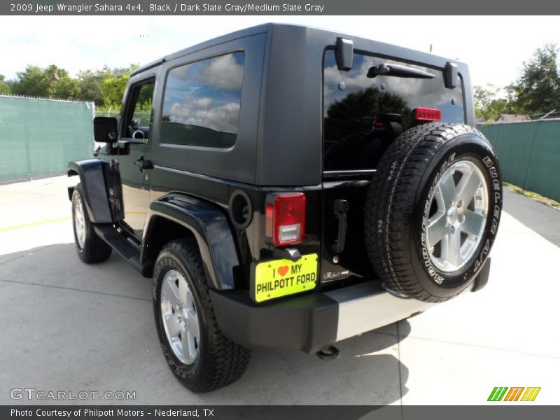 Black / Dark Slate Gray/Medium Slate Gray 2009 Jeep Wrangler Sahara 4x4