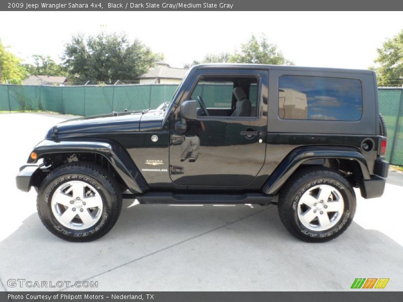 Black / Dark Slate Gray/Medium Slate Gray 2009 Jeep Wrangler Sahara 4x4