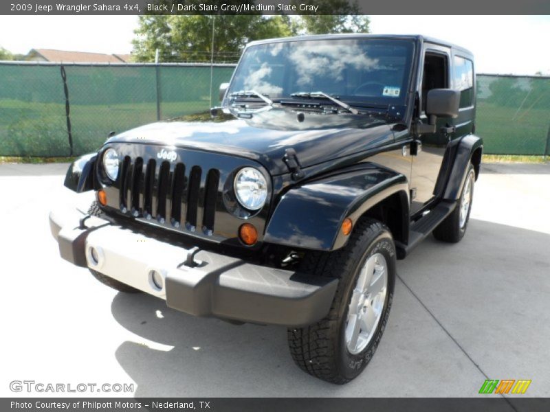 Black / Dark Slate Gray/Medium Slate Gray 2009 Jeep Wrangler Sahara 4x4