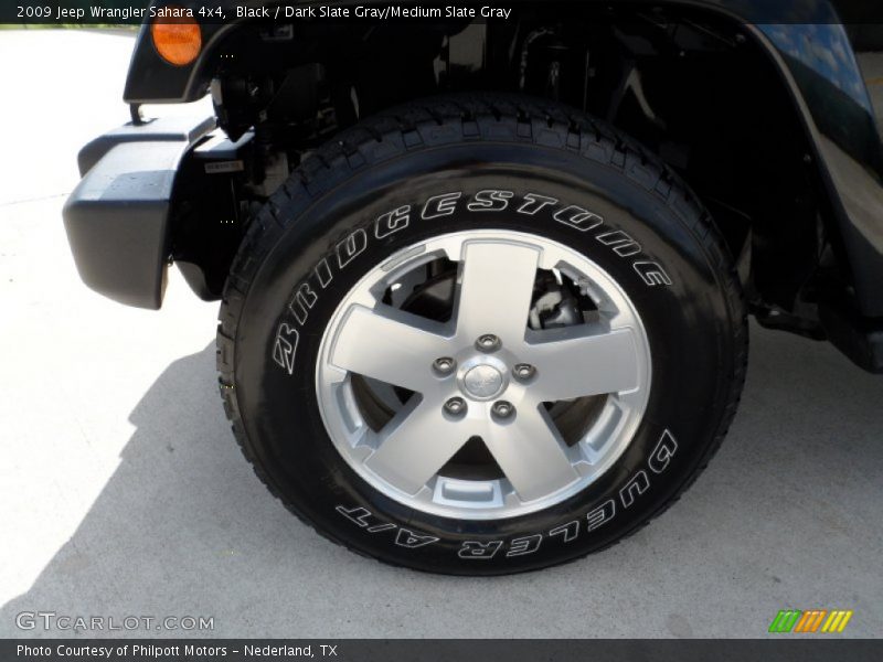 Black / Dark Slate Gray/Medium Slate Gray 2009 Jeep Wrangler Sahara 4x4
