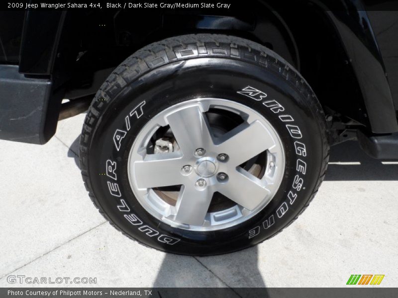 Black / Dark Slate Gray/Medium Slate Gray 2009 Jeep Wrangler Sahara 4x4
