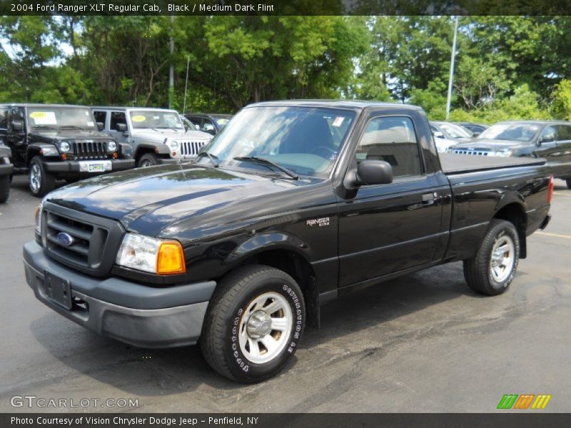 Black / Medium Dark Flint 2004 Ford Ranger XLT Regular Cab