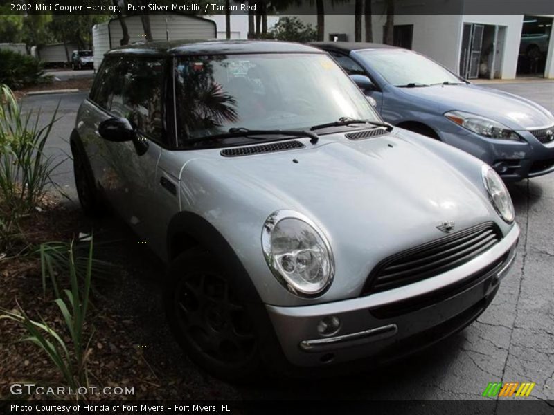 Pure Silver Metallic / Tartan Red 2002 Mini Cooper Hardtop