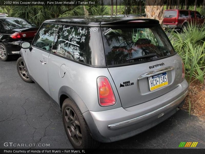 Pure Silver Metallic / Tartan Red 2002 Mini Cooper Hardtop