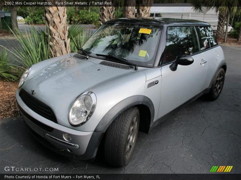 Pure Silver Metallic / Tartan Red 2002 Mini Cooper Hardtop