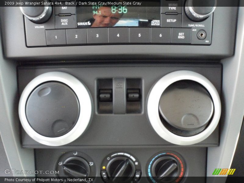 Black / Dark Slate Gray/Medium Slate Gray 2009 Jeep Wrangler Sahara 4x4