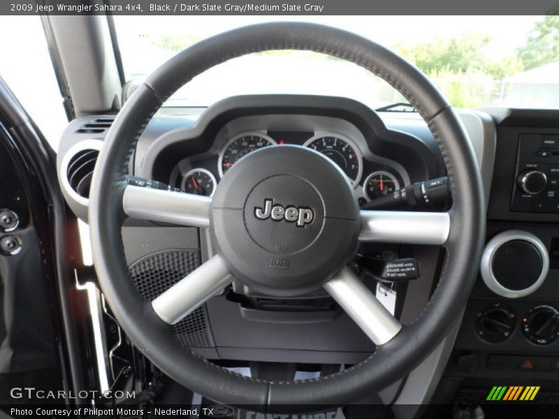 Black / Dark Slate Gray/Medium Slate Gray 2009 Jeep Wrangler Sahara 4x4