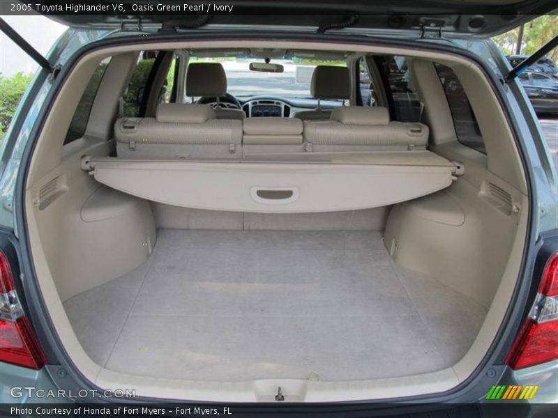 Oasis Green Pearl / Ivory 2005 Toyota Highlander V6