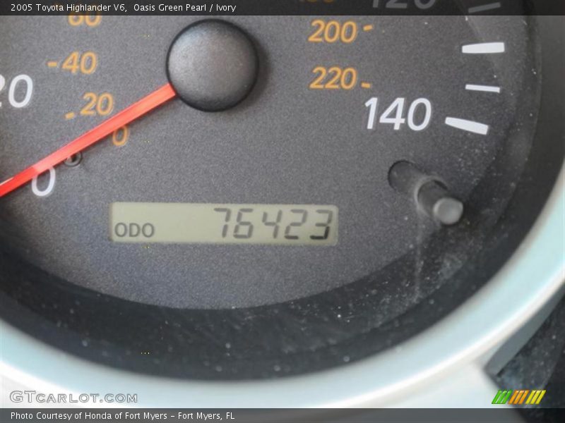 Oasis Green Pearl / Ivory 2005 Toyota Highlander V6