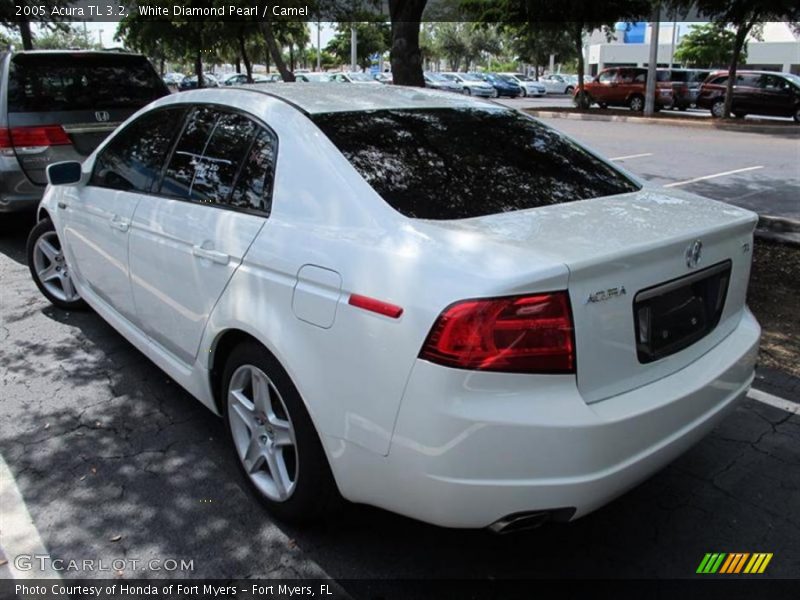 White Diamond Pearl / Camel 2005 Acura TL 3.2