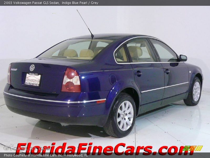 Indigo Blue Pearl / Grey 2003 Volkswagen Passat GLS Sedan