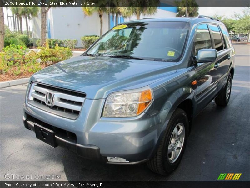 Steel Blue Metallic / Gray 2006 Honda Pilot EX-L