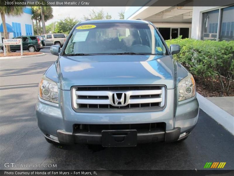 Steel Blue Metallic / Gray 2006 Honda Pilot EX-L