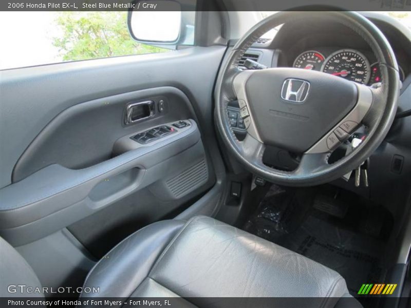 Steel Blue Metallic / Gray 2006 Honda Pilot EX-L
